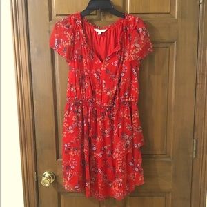 LC Lauren Conrad Flutter Sleeve Dress Size Medium